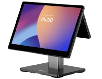 15″ + 10″ Android Cashier Dual-Panel Display - BrandK POS
