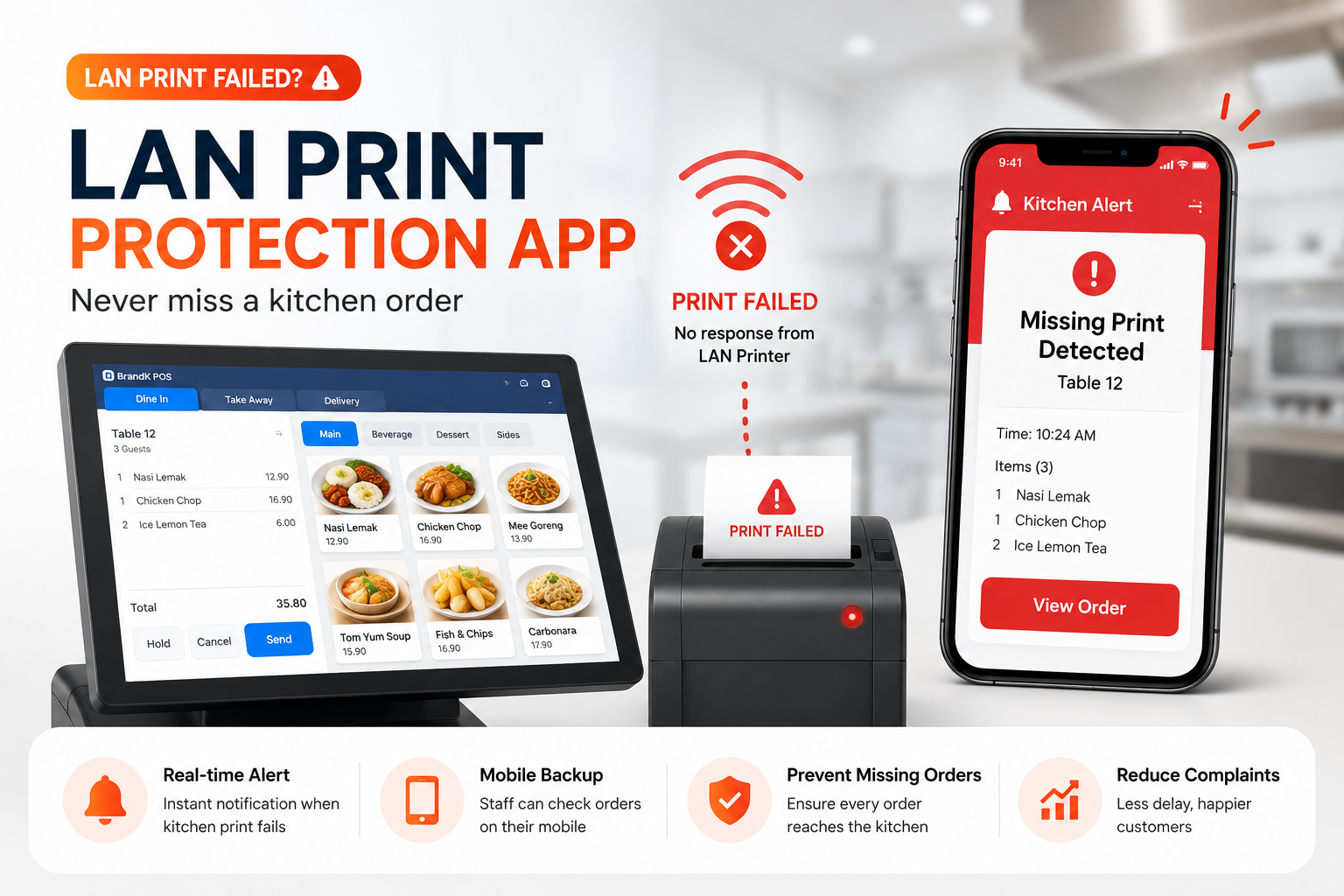 LAN Printer Missing Prevention App