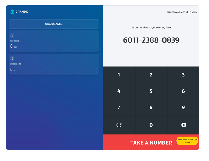Overview for Queue with BrandK POS