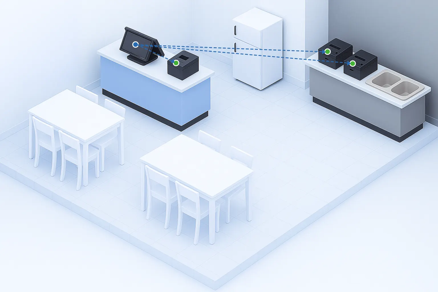 Product range using only counter POS and printer BrandK TYPE A Product range using only counter POS and printer